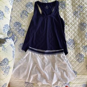 Peter millar tennis skirt and southern tide matching top!